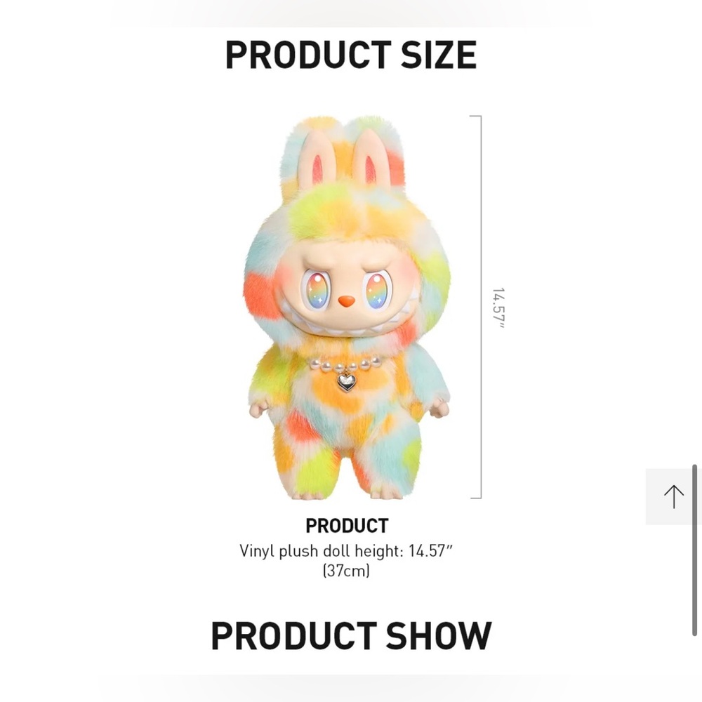 Rock the Universe - Large Labubu Plush -BIE SERIES - Limited Edition - 100% Auth - Picture 4 of 4